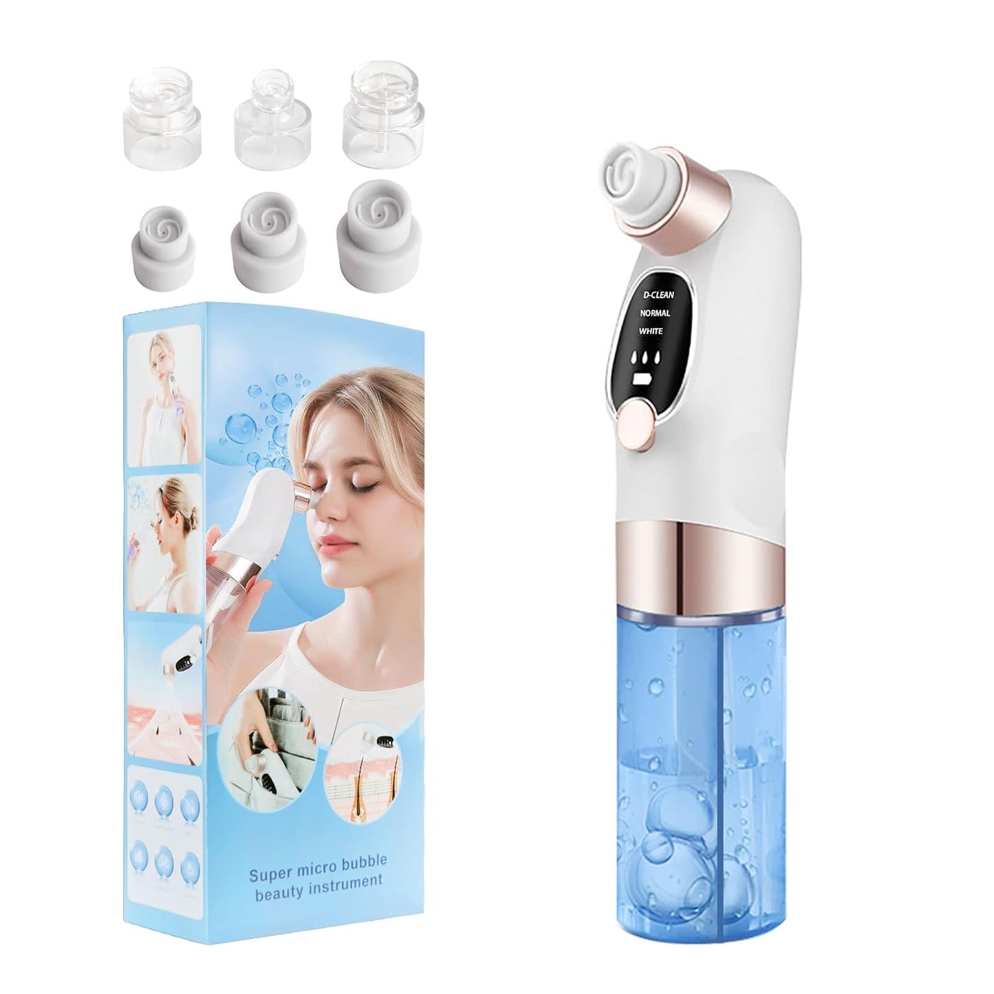 Super Micro Bubble Facial Device 💧 | Mini Hydra Facial Machine 🌸 – 10.10 Sale 40% OFF