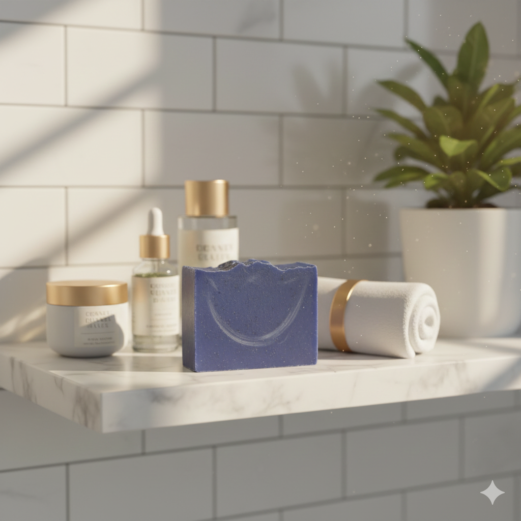 Blue Moroccan Soap 🧼 – Bright, Smooth & Clear Skin 💙