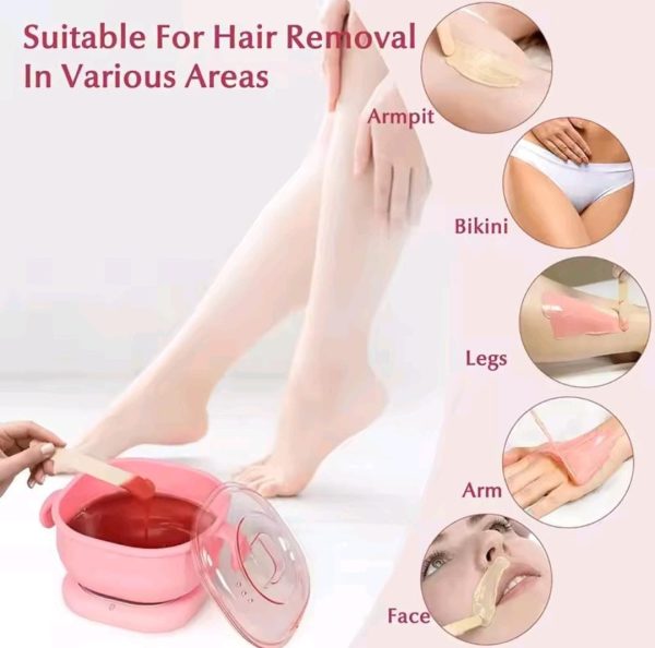 🌸 Foldable Silicone Wax Warmer 🔥 – 400ml Travel-Friendly Hair Removal Heater for Body & Spa 💆‍♀️ (🎨 Random Color)